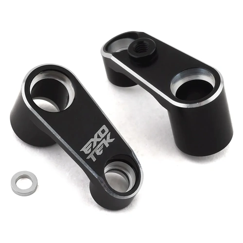 Exotek 1969 Aluminum HD Steering Crank Set Black Silver For Losi 22 5.0