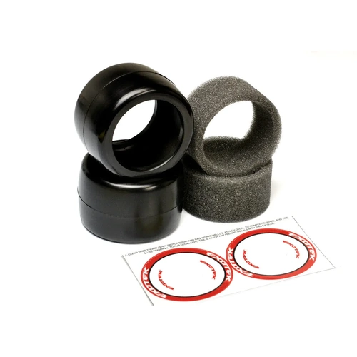 Exotek F1 1/10 Rubber Tires V2 - Rear 33x (Red-Soft) (2pc)