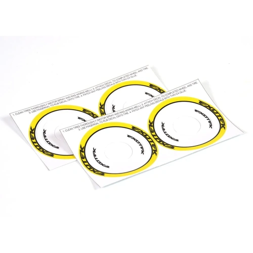 F1 Tire Sidewall Stickers - Yellow (4pc)