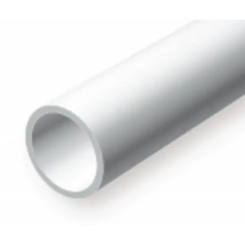 Evergreen 236 White Polystyrene Tube 0.500 x 14" / 12.7mm x 36cm (2)