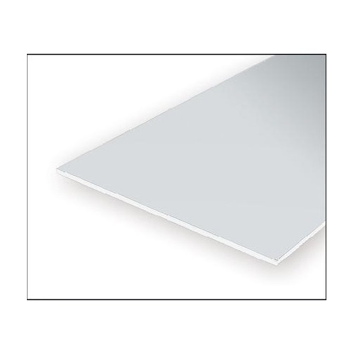 Evergreen 12025 White Polystyrene V-Groove Siding Sheet 0.025 x 12 x 24" / 0.64mm x 30cm x 61cm (1)