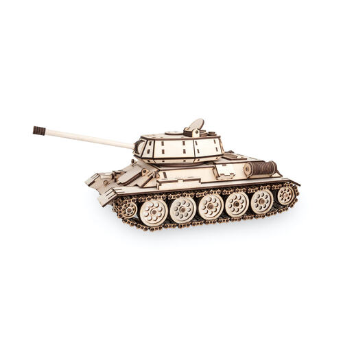 Eco Wood Art 00005 Tank T-34 With Glue Wooden Model