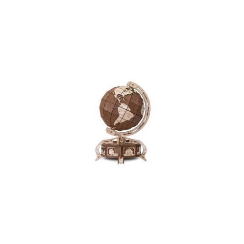 Wooden Globe - rotating ball and Secret Lockbox