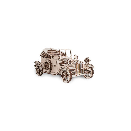 Rubber band engine, doors open, turn wheels