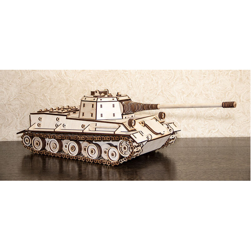 Rotating turret, opening hatches, rolling wheels and tracks