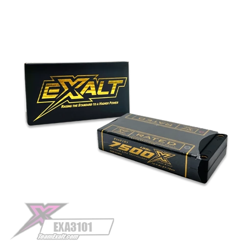 Exalt X-Rated 1S 135C Hardcase LiPo Battery (3.7V/7500mAh)