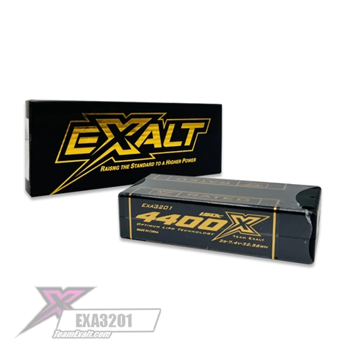 Exalt X-Rated 2S 150C Hardcase Shorty LiPo Battery (7.4V/4400mAh)
