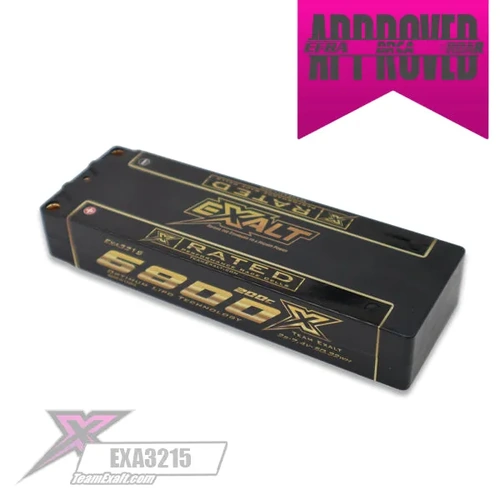 Exalt X-Rated 2S 200C LCG Stick Hardcase Lipo Battery (7.4V/6800mAh) w/5mm Bullets