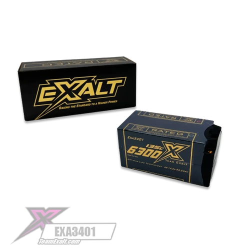 Exalt X-Rated 4S 135C Hardcase Shorty Lipo Battery (14.8V/6300mAh)