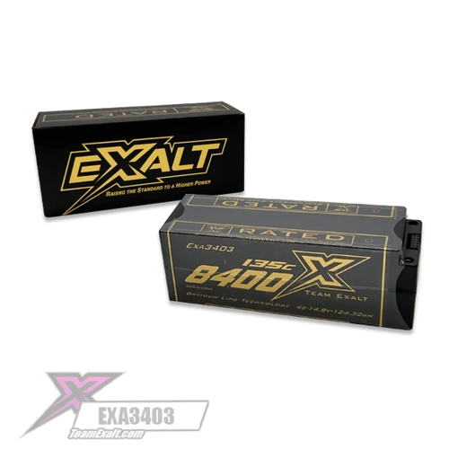 Exalt X-Rated 4S 135C Stick Hardcase Lipo Battery (14.8V/8400mAh)