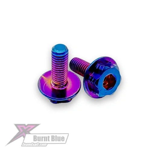 Exalt "Surelock" Burnt Blue Titanium 2 in 1 Motor Screw Kit (2) - 10mm