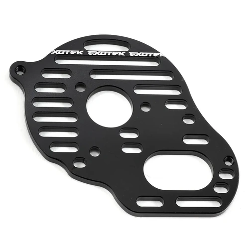 Exotek B5/B5M "Flite" Aluminum Vented Motor Plate (Black) (4-Gear)