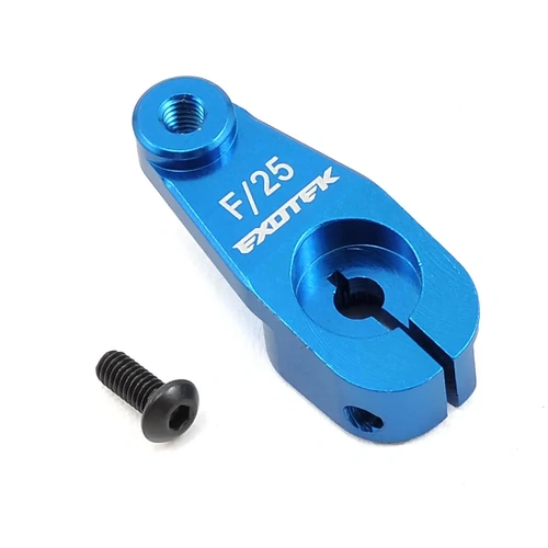 Exotek Aluminum AE HD Servo Horn (Blue) (25T - Futaba/Savox/ProTek)