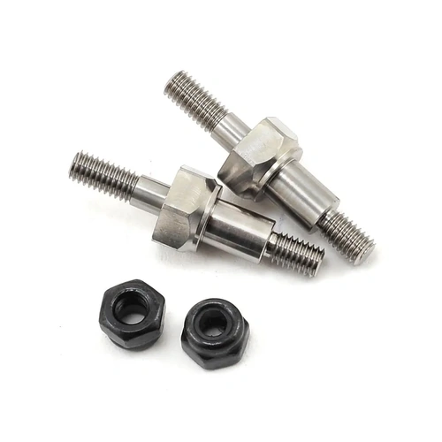 Exotek B6 Front Titanium Quick Change Shock Posts (2)
