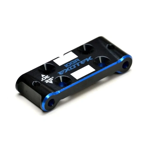 Exotek B6.1/B6.1D Aluminum Bulkhead (Black/Blue)