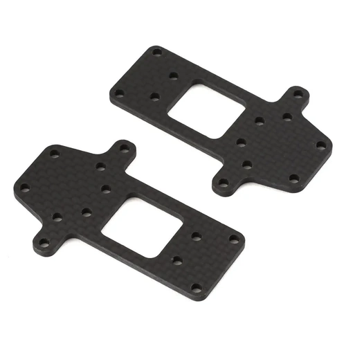 Exotek B6 2.5mm Carbon Fiber Gear Box Riser Spacers (2)