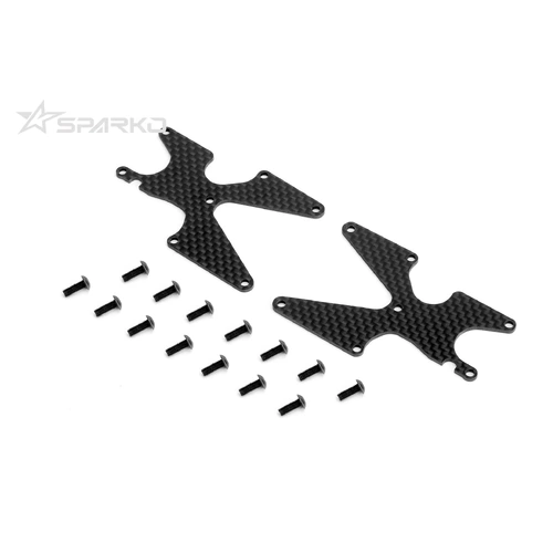 Sparko F8 Carbon Rear Arm covers 2.0mm - 2pcs (F83007-20OP)