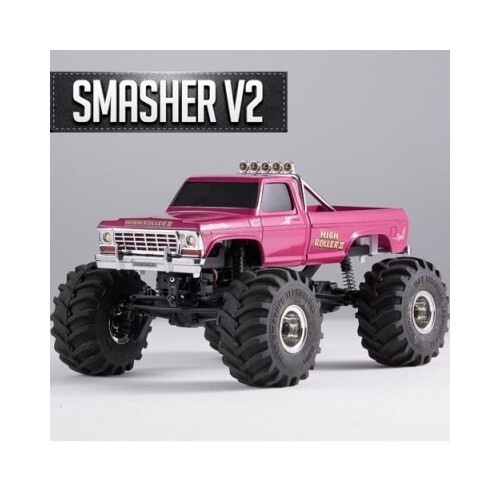 FMS 1:24 FCX24 Smasher Monster Truck RTR 4WD VERSION 2 RED