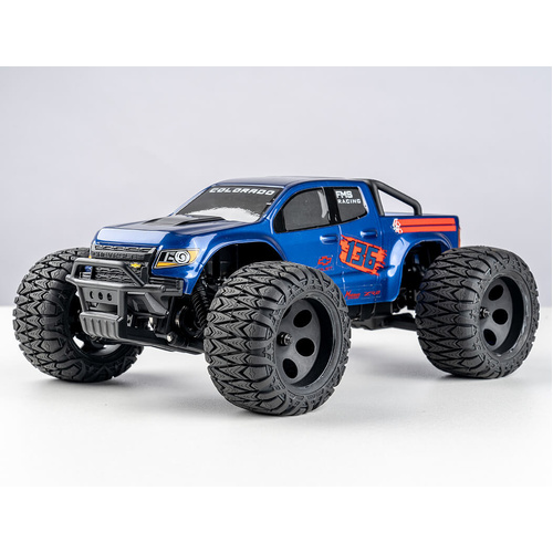 FMS 1/24 FMT24 Chevrolet Colorado RC Monster Truck RTR Blue - FMS12421BDRTRBU