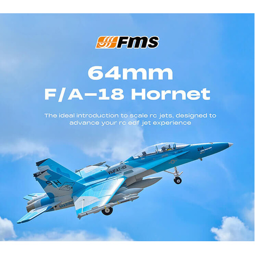 FMS EDF Jet 64mm F/A-18 Hornet PNP - FMS151P