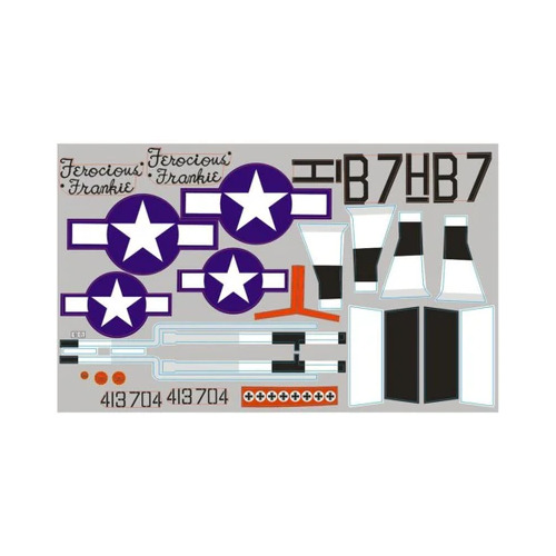 FMS 1700mm P-51D Red Tail Decal Sheet FMSSG304RT
