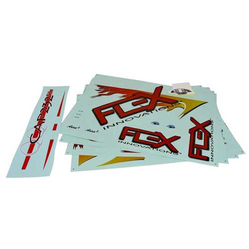 Flex Innovations Decal Sheet, Yellow / Orange, Cap 232 EX