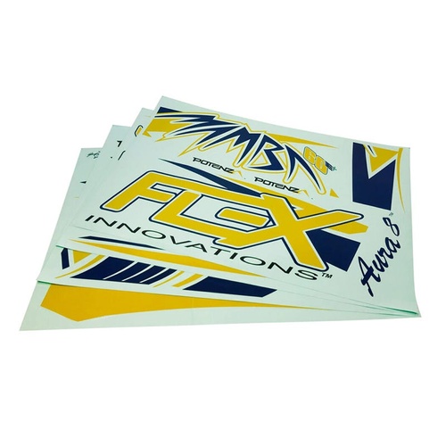 Flex Innovations Yellow / Blue Decal Set, Mamba 60e