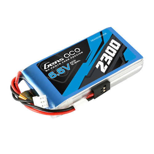 Gens Ace 2S 2300mAh 6.6V TX Soft Case Lipo Battery (JR)- GEA2S2300TXJR