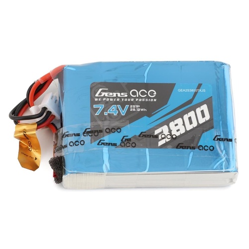 Gens Ace 2S 3800mAh 7.4V TX Soft Case Lipo Battery (JST) - GEA2S3800TXJS