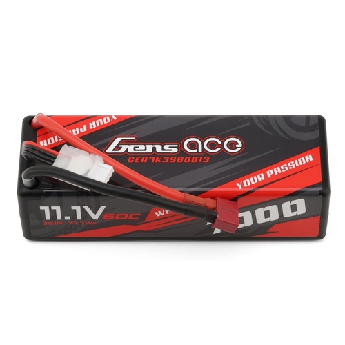 Gens Ace 3S 7000mAh 11.1V 60C Hardcase/Hardwired LiPo Battery (Deans) - GEA7K3S60D13