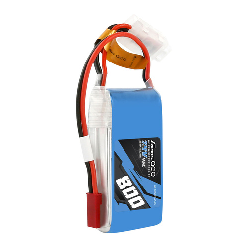 Gens Ace 2S 800mAh 7.4V 45C Soft Case LiPo Battery (JST) - GEA8002S45JS