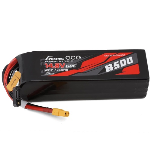 Gens Ace G-Tech Smart 4S LiPo Battery 60C 14.8V/8500mAh w/XT60 Connector - GEA854S60X6GT
