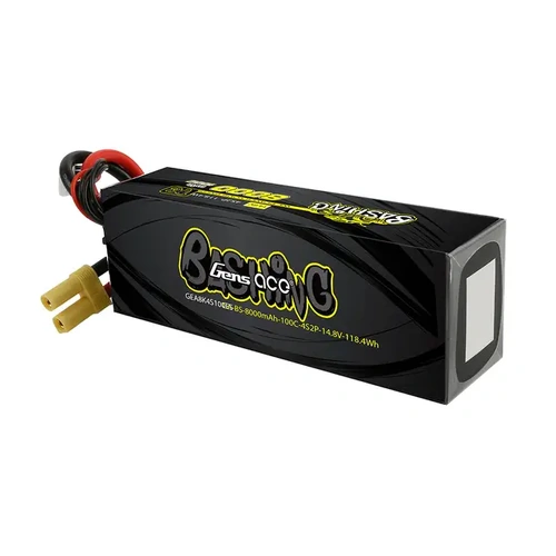 Gens Ace 4S Bashing 8000mAh 14.8V 100C Hardcase/Hardwired LiPo Battery (EC5) - GEA8K4S100E5