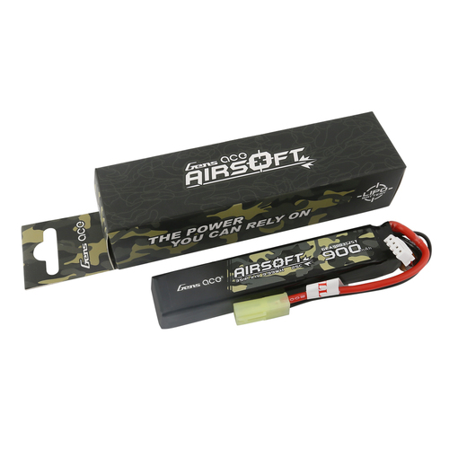 Gens Ace 3S Airsoft 900mAh 11.1V 25C Soft Case LiPo Battery (Tamiya) - GEA9003S25T