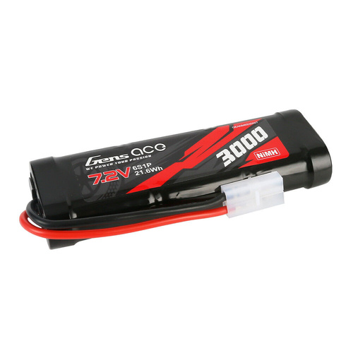 Gens Ace 3000mAh 7.2V Soft Case NiMH Battery (Tamiya) - GEANM6S3000T