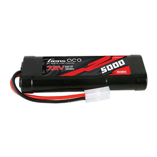 Gens Ace 6S 5000mAh 7.2V  Soft Case NiMH Battery (Tamiya) - GEANM6S5000T