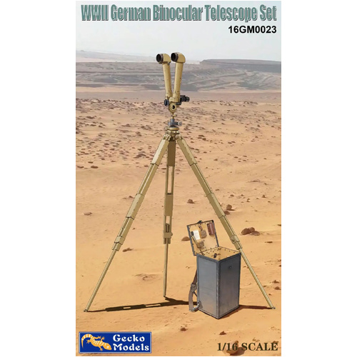 Gecko 1/16 German Binocular Telescope Set Plastic Model Kit