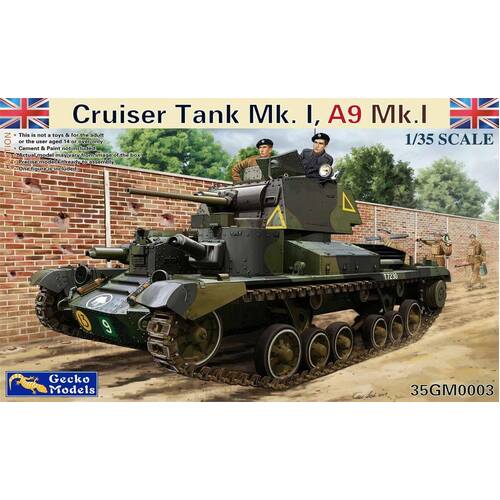 Gecko 1/35 Cruiser Tank Mk. I, A9 Mk.1  Plastic Model Kit - GM35003