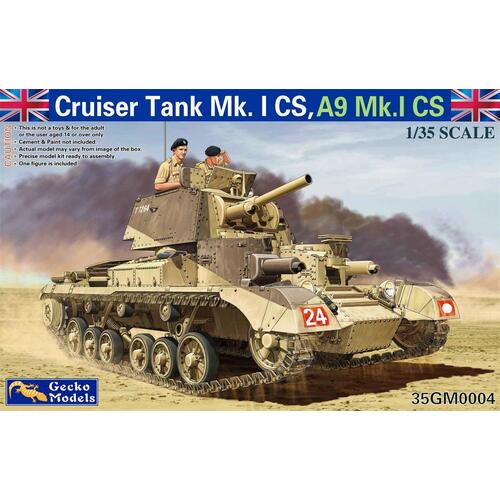Gecko GM0004 1/35 Cruiser Tank Mk. I CS, A9Mk.I CS Plastic Model Kit