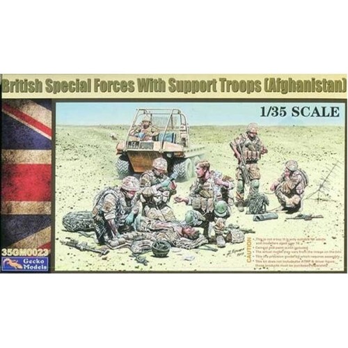 Gecko GM0023 1/35 British Special Forces with Support Troops (Afghanistan) Plastic Model Kit - GM35023