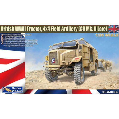 Gecko 1/35 British WWII Tractor, 4x4 Field Artillery C8 Quad Mk. II Late Plastic Model Kit