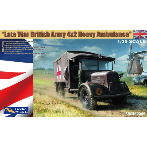 Gecko 1/35 Late War British Army 4x2 Heavy Ambulance Plastic Model Kit - GM35069