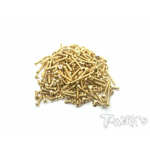 GSS-RC10B74 Gold Plated Steel Screw Set 144pcs. ( For Team Associated RC10 B74 )