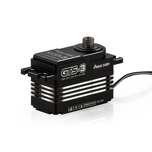 Power HD Black Aluminium GTS-3 Standard 30kg 8.4V HV Brushless Metal Geared Servo