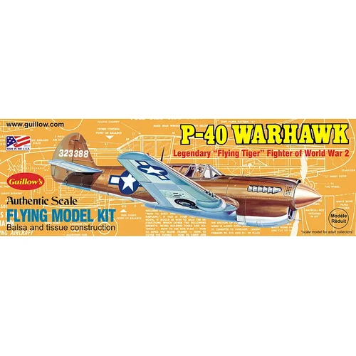 Guillow's 501 Warhawk Balsa Plane Model Kit