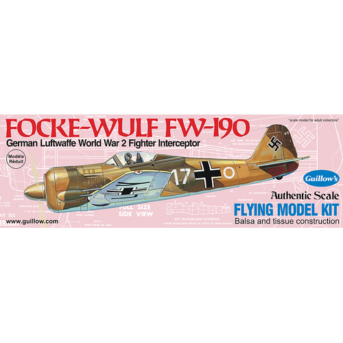 Guillow's 502 Focke-Wulf Balsa Plane Model Kit