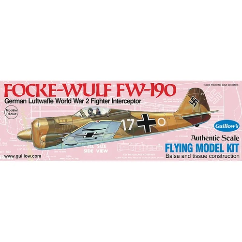 Guillow's 502 Focke-Wulf Balsa Plane Model Kit - GUI-502