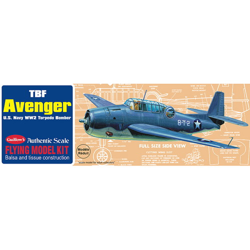 Guillow's 509 Avenger Balsa Plane Model Kit