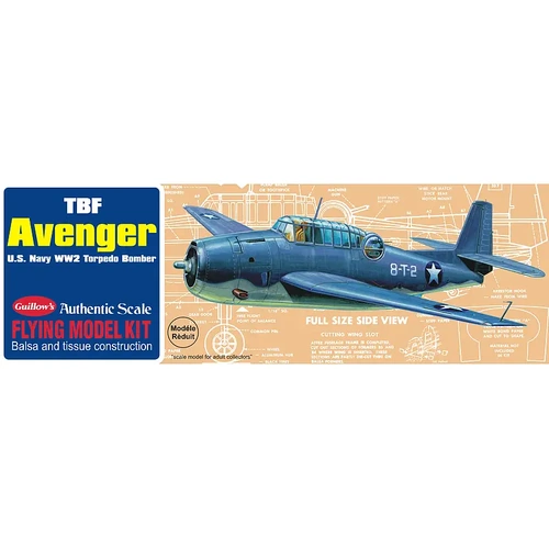 Guillow's 509 Avenger Balsa Plane Model Kit - GUI-509
