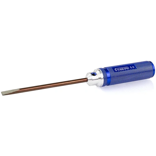 HSP Blue Aluminium 5.0mm Flat Head Screwdriver